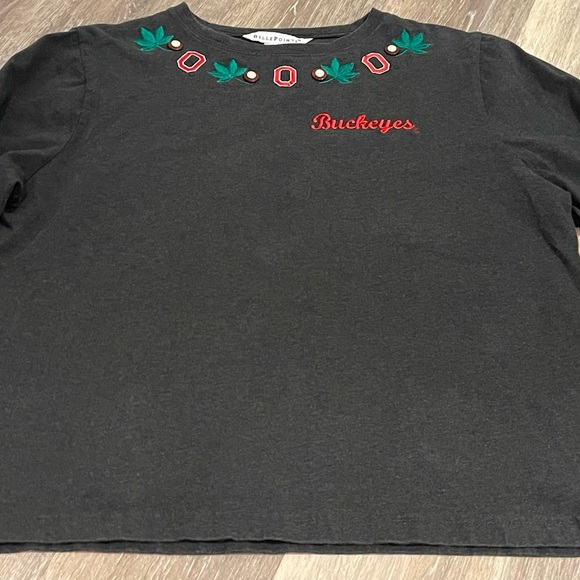 Bellepointe Tops - Vtg. Womens Bellepointe Embroidered Ohio State Buckeyes 3/4 Sleeve Shirt L